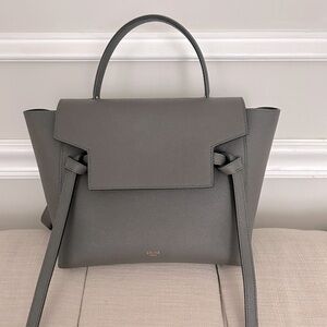 Celine MICRO BELT BAG IN GRAINED CALFSKIN
GREY, Like new condition! Got as gift